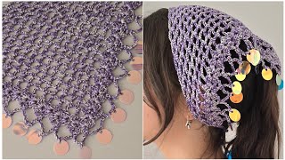 Summer’s Hottest Trend! Easy & Stylish Crochet Bandana Tutorial