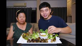 หอยปัง ไม่ได้กินนานมากๆ วันนี้ลูกชายทำให้ยายเตี้ยกิน อร่อยมีความสุขมากๆจ้า | อร่อยนัวร์