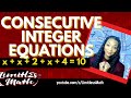 Consecutive Integers and Sequences