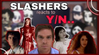 Slashers react to Y/N (Your requests) //ANNOUNCEMENTS