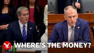 YouTube video thumbnail: Trump Treasury Secretary Clashes With Democrat Over Location of Venezuelan Billions