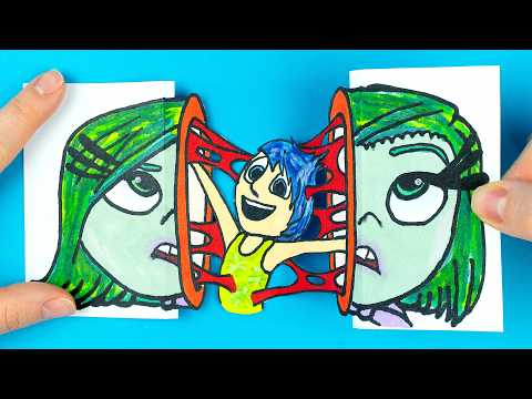 10 Cool Arts & Paper Crafts Heroes Emotions for Transformation from INSIDE OUT 2