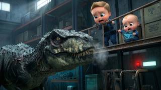 Giant Dino City Rescue 🦖🚁 | Brave Baby Squad Adventure & Big Surprise | 3D Cartoon for Toddlers