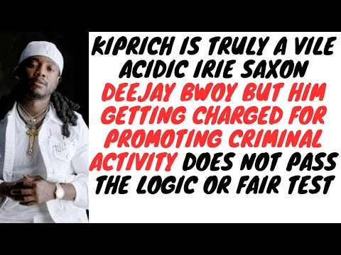 Kiprich Arrested And Charged For Promoting "Criminal Activity".....Why Him Alone?