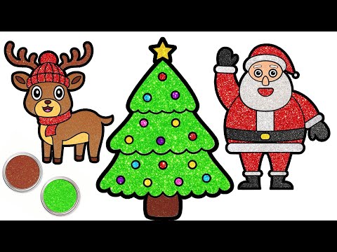 Santa Claus Christmas Drawing Video For Kids 🎅🏻🎄