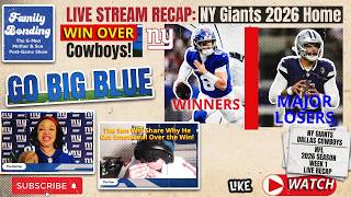 LIVE! Mother & Son Break Down NYGiants HUGE GRUDGE WIN vs Dallas | Harbaugh Era Emotional Fan Recap
