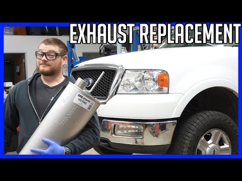 How to Replace Muffler and Exhaust System Ford F-150 2004-2008 | EASY!