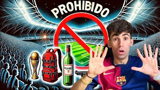 10 OBJETOS PROHIBIDOS 🚫 EN UN ESTADIO 🏟️ DE FÚTBOL ⚽️