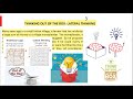 Lateral Thinking and Problem Solving