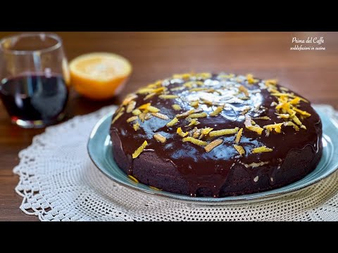 🍫🍷 TORTA al CIOCCOLATO con VINO ROSSO e ARANCIA 🍊Chocolate cake with red wine and orange