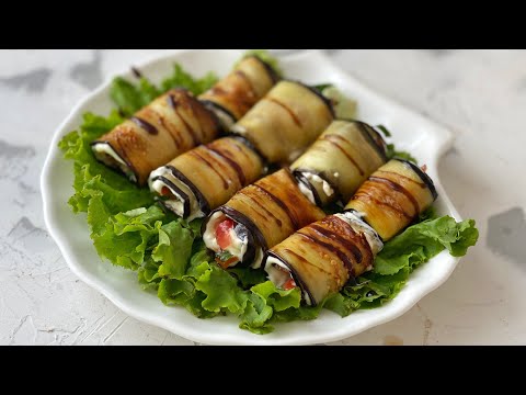 Рулет из баклажанов. Тещин язык. Казакша рецепт. EGGPLANT ROLL.
