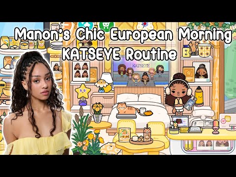 Manon’s Chic European Morning 🥐☕ | KATSEYE Routine | Toca Boca World | house ideas