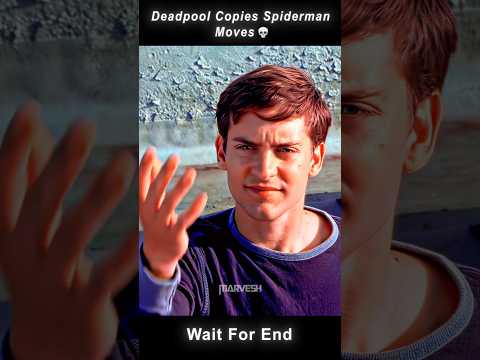 Deadpool Copies Spiderman 💀 #shorts #marvel