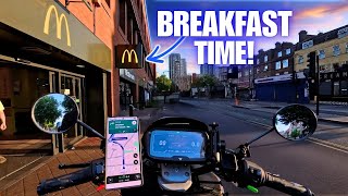 Starting My UberEats & Deliveroo Shift At 6AM! - McDonalds & Pizza For Breakfast.....Why Not!