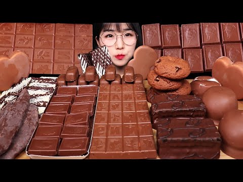 ASMR MUKBANG | CHOCOLATE PARTY🍫 초콜릿 티케이크 초코건망고 아이스크림 초콜릿 디저트 먹방 CHOCOLATE CAKE ICE CREAM EATING