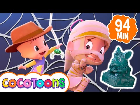 Especial de Halloween: A Esfinge 😱 Episódios e musicas infantis de Cleo e Cuquin 🎃 Cocotoons Brasil