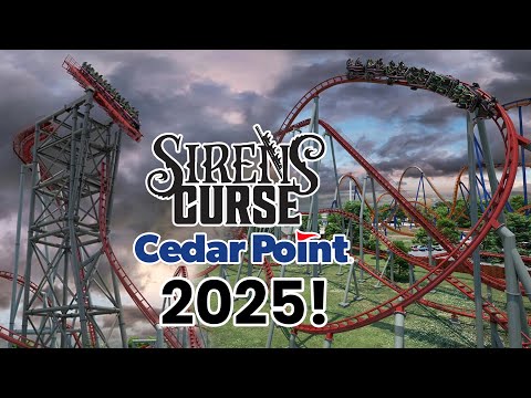 Siren’s Curse New for 2025 TILT COASTER at Cedar Point! Full Announcement Animation