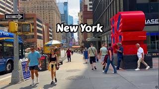 Nyc Travel Summer Walk Manhattan 7th Avenue Times Square 4k Video