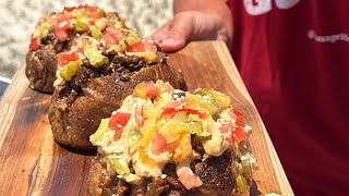 Loaded Cheeseburger Baked Potato!