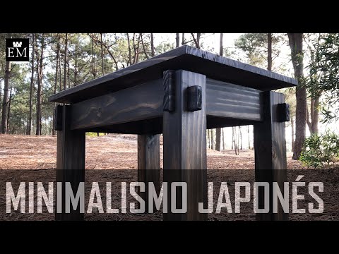 CARPINTERIA JAPONESA : MESA MINIMALISTA de ESTILO JAPONÉS