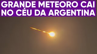 Bola de fogo explode no céu da Argentina
