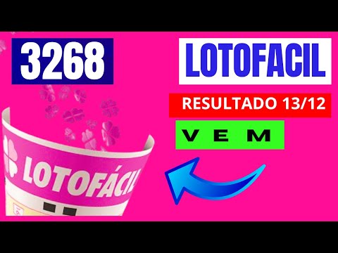 Lotofácil 3268- Resultado Lotofacil Concurso 3268