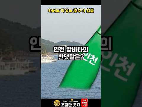 인천 앞바다의 반댓말은?? #아재개그 #넌센스퀴즈 #shorts