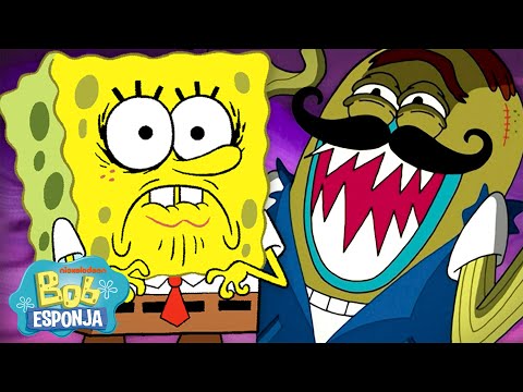 Bob Esponja | 60 MINUTOS dos Personagens Mais Assustadores de Bob Esponja 👻 | Português