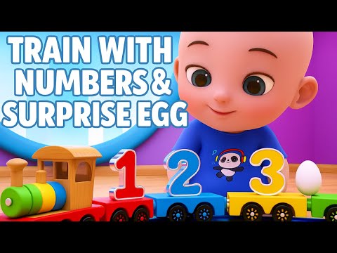 Surprise Eggs Ride the Number Train
