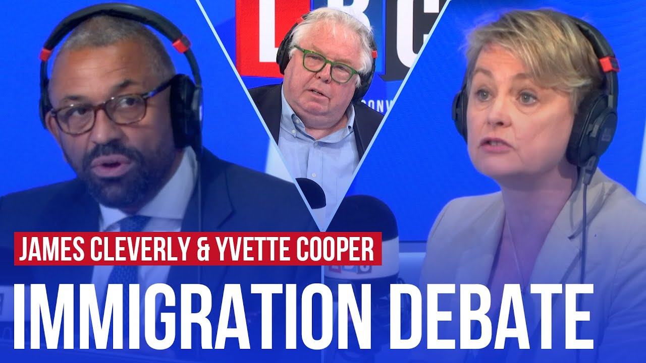 LBC’s Immigration Debate: James Cleverly vs Yvette Cooper | Watch in full