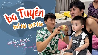 Ba Tuyên trổ tài gọt táo | Xem phim hoạt hình với Bào Ngư - Vi Cá