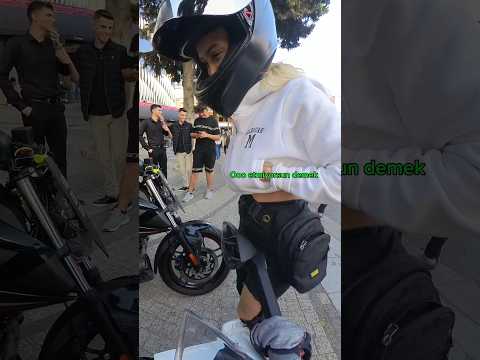 Tanımadığım kız bana gerizekalı dedi #motorcycle #motogirl #bikergirl #moto  #motovlog