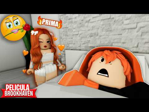LA SORPRESA DE MI PRIMA🔥😳  BROOKHAVEN 🏡 PELICULA ROBLOX