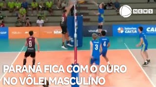 Jogos da Juventude: Paraná vence Minas Gerais e fica com o Ouro no vôlei masculino