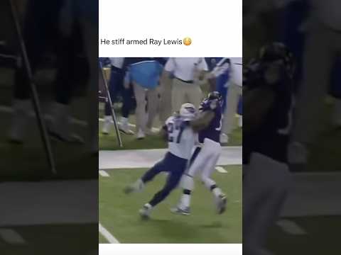 He Stiffed Armed Ray Lewis😱 #shorts #football
