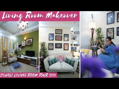 DIWALI Living room Tour | An Indian Living room Tour 2024 | Organizopedia