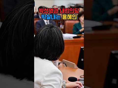 박선영과 내란의당 박살내는 용혜인