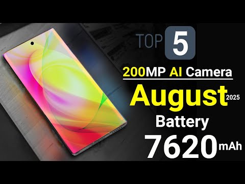 Top 5 UpComing Phones August 2025 ! 200 MP AI Camera Phone