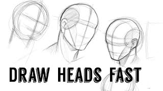 Quick & Easy Head Drawing Guide | Learn How to Draw Heads Perfectly | Sketching Heads