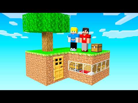 FIZ uma CASA em uma ILHA FLUTUANTE no Minecraft!