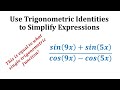 Trigonometric Identities and Simplifications