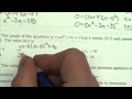 Quadratic Equations and Vertex Form