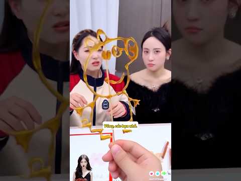 Bức tranh đường siêu đẹp ăn còn ngon mà không béo thoả sức sáng tạo #shorts #short #funny #giaitri