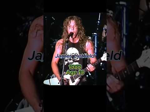 James Hetfield From 1983 To 2025 #celebrity #80smusic #metallica