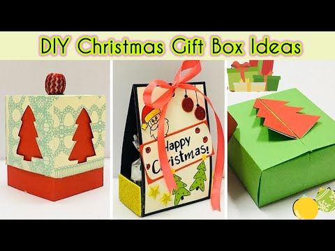 3 Christmas Gift Box Ideas | DIy Christmas Gift Box | Christmas Gift Ideas | DIY Paper Craft