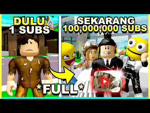 [FULL KISAH] 1 SUBSCRIBER Jadi 100,000,000 SUBSCRIBERS!! (Roblox Brookhaven 🏡RP)
