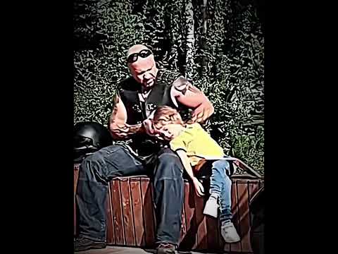 Real Man❤️#biker #kids #sleep #scary #kindness
