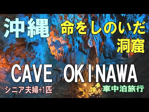 沖縄一周車中泊旅行記23【ケイブオキナワ CAVE OKINAWA】シニア夫婦と犬1匹が自作キャンピングシェルで行く
