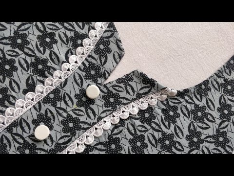 Printed kurti mein banaye bahut hi simple, stylish aur easy neck design | Cutting and Stitching
