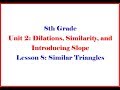 Triangle Similarity Concepts and Applications